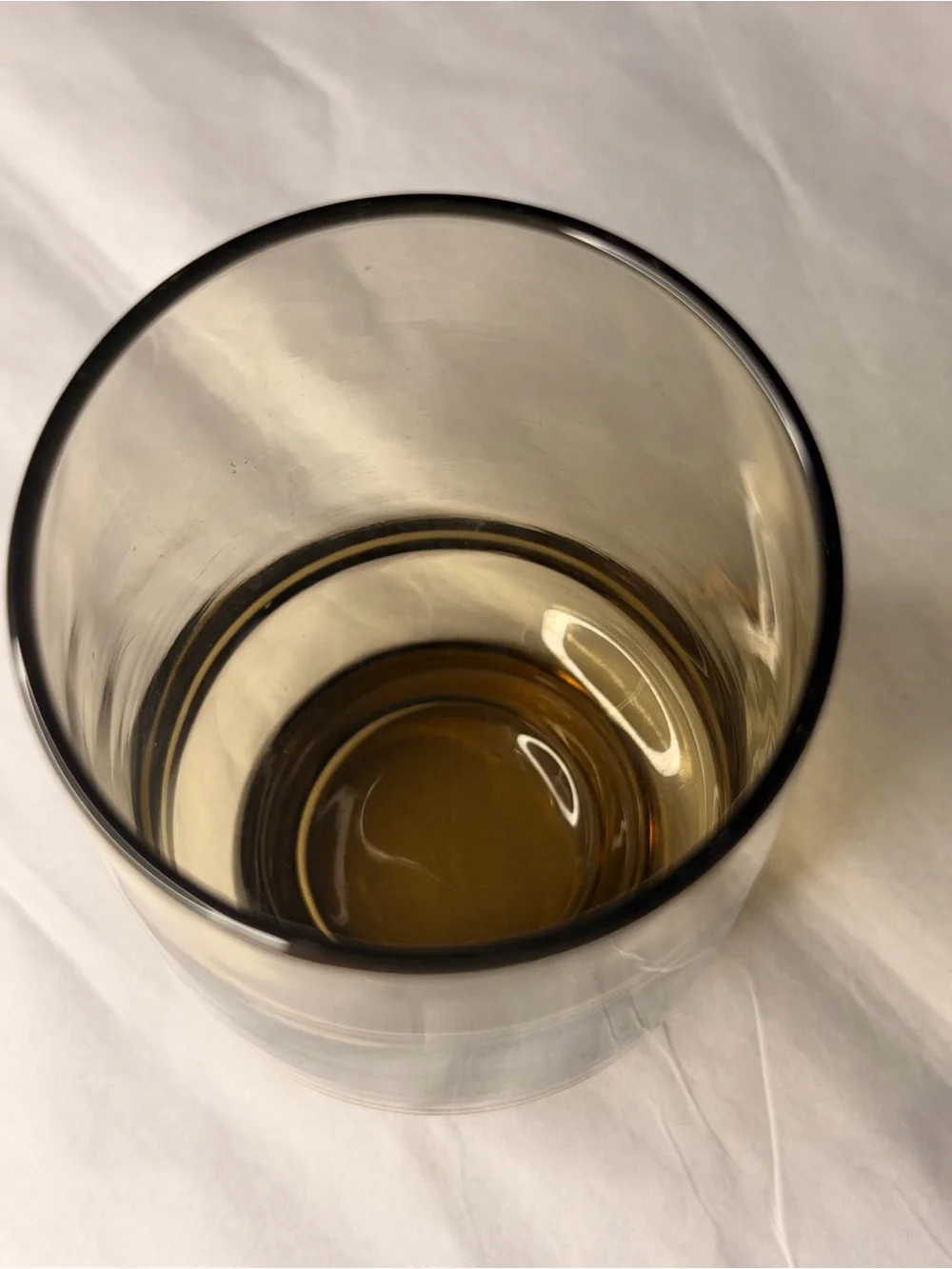 Vintage libbey tawny accent smoke brown Amber Glass Tumbler cups Pair mcm